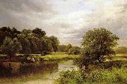 unknow artist Fishing on the Trent  by George Turner. Spain oil painting artist
